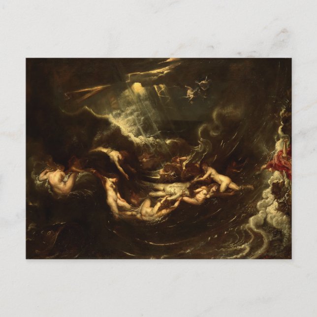 Carte Postale Hero and Leander de Peter Paul Rubens (1605) (Devant)