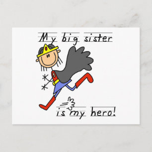 Carte Postale Hero Big Sister T-shirts et cadeaux