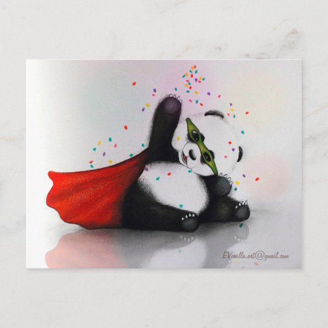 Carte Postale _Hero CarnivaL PaNda_ (Devant)