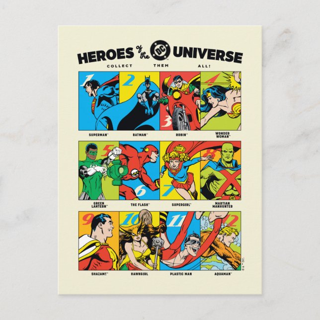 Carte Postale Heroes of the DC™ Universe (Devant)