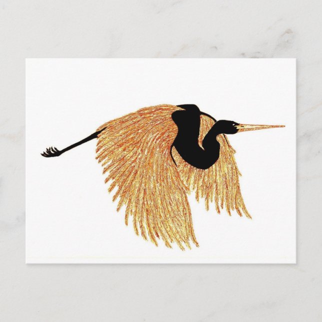 Carte Postale Héron d'or (Devant)