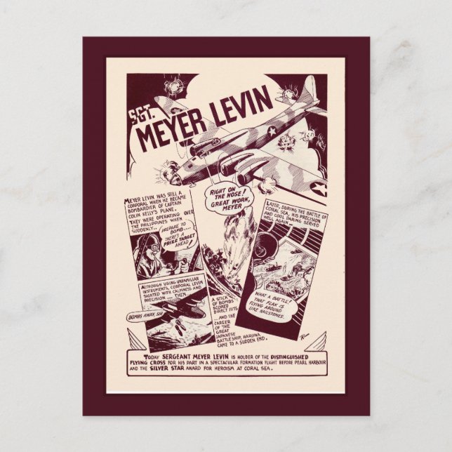 Carte Postale Héros de guerre juifs Levin (Devant)