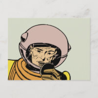 Héros de l'astronaute vintage de bandes dessinées