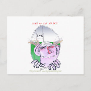 Carte Postale héros de rugby, tony fernandes