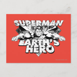 Carte Postale Héros de Superman Earth