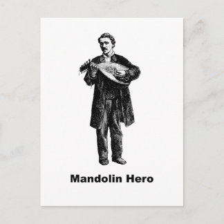 Carte Postale Héros mandoline