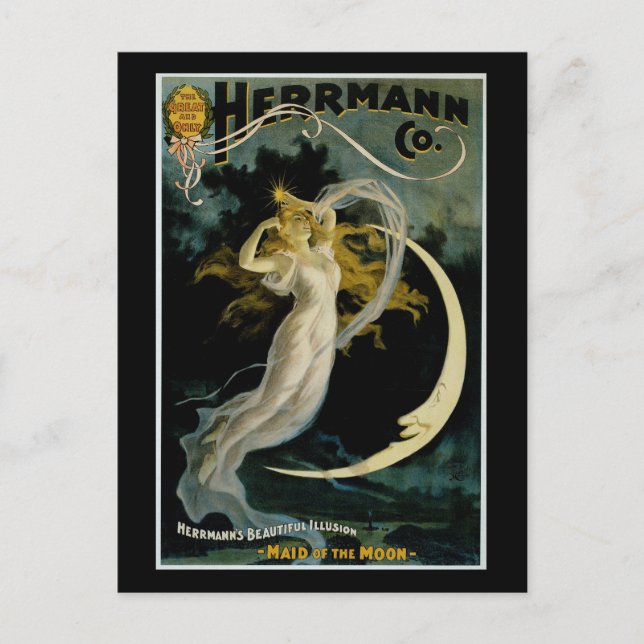 Carte Postale Herrmann ~ Maid of the Moon (Devant)