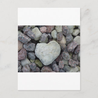Carte Postale Herz aus Stein
