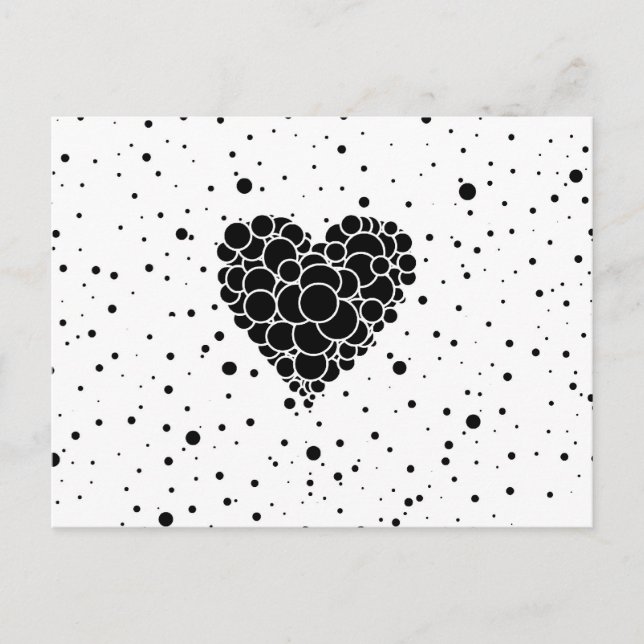 Carte Postale Herz Blasen (Devant)