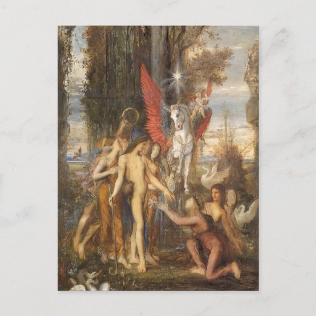 Carte Postale Hésiod et les muses (Devant)