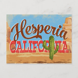 Carte Postale Hesperia California Cartoon Desert Vintage voyage