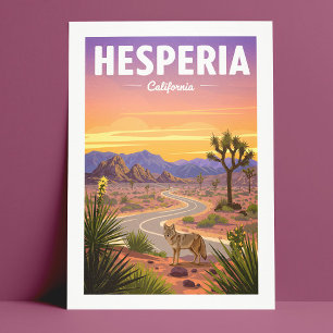 Carte Postale Hesperia vintage Californie