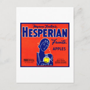 Carte Postale Hesperian Fruits Apples