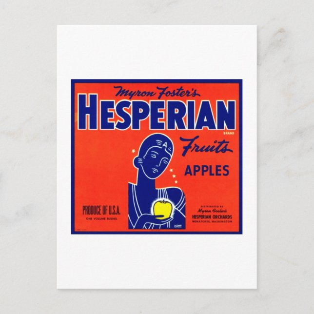 Carte Postale Hesperian Fruits Apples (Devant)