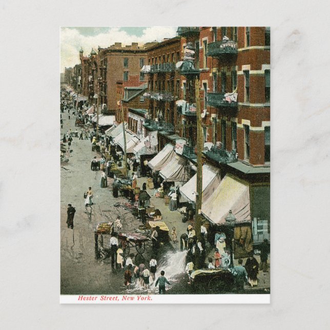 Carte Postale Hester Street New York (Devant)