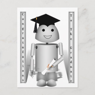 Carte Postale Heure de la remise des diplômes pour Robo-x9!