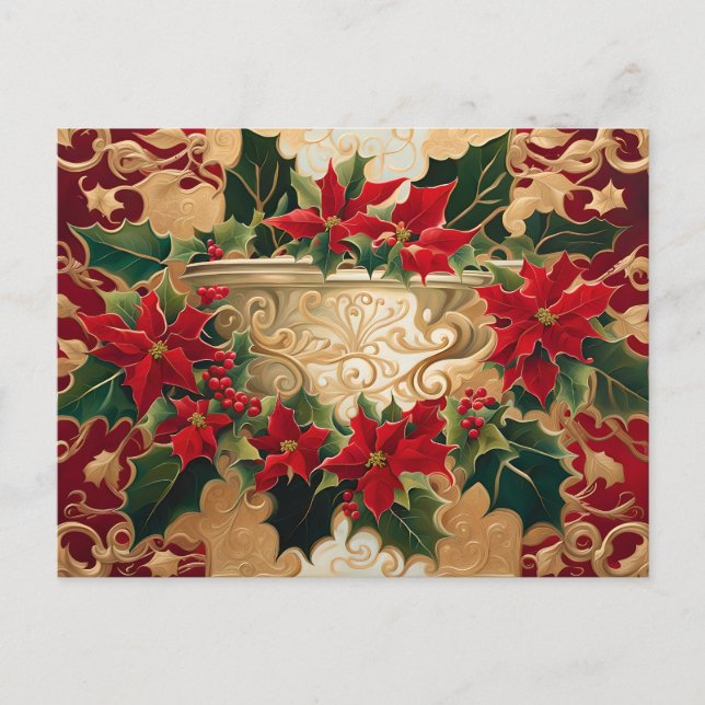 carte postale heure de noël (Devant)