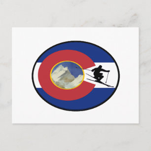 CARTE POSTALE HEURE DE SKI DE COLORADO