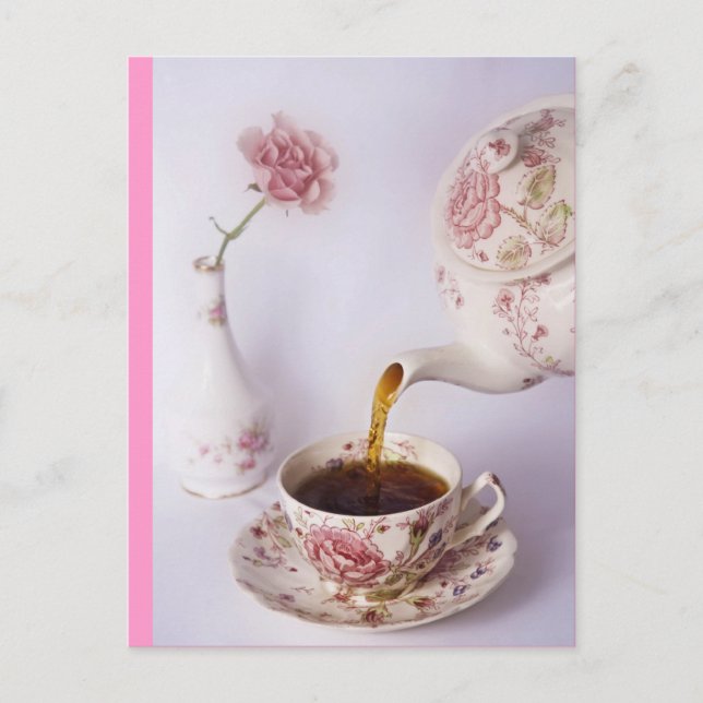 Carte Postale Heure du thé (Devant)