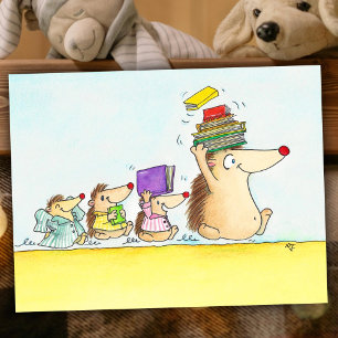 Carte Postale Heure d'une histoire de bedtime