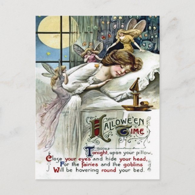 Carte postale Heure Halloween (Devant)