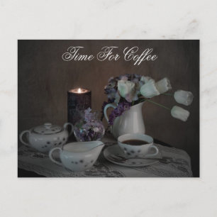 Carte postale Heure pour café