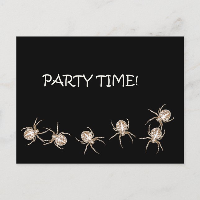 Carte postale Heure Spider Party (Devant)