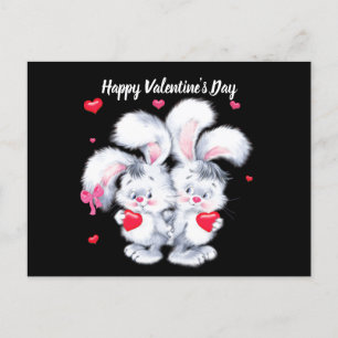 Carte postale Heureuse Sainte-Valentin Bunnies