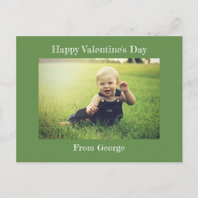 Carte postale Heureuse Sainte-Valentin Green Famil (Devant)