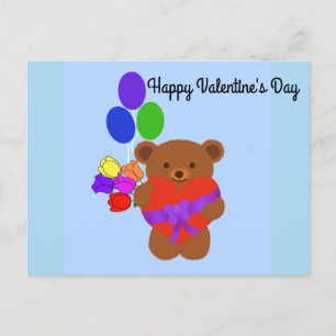 Carte postale Heureuse Sainte-Valentin mignonne Te