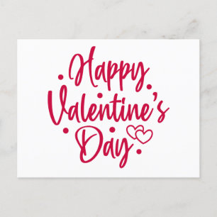 Carte Postale Heureuse Sainte-Valentin Red Heart