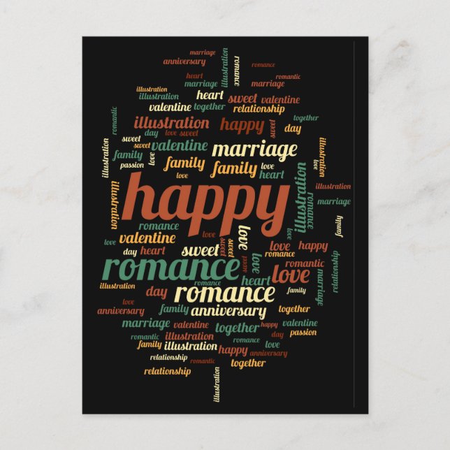 Carte Postale Heureux (Devant)