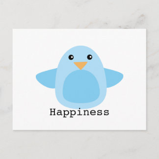 Carte Postale Heureux comme Bluebird