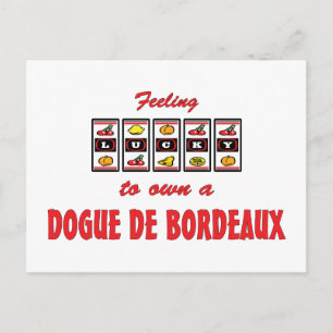 Carte Postale Heureux de posséder un Dogue de Bordeaux Fun Dog D