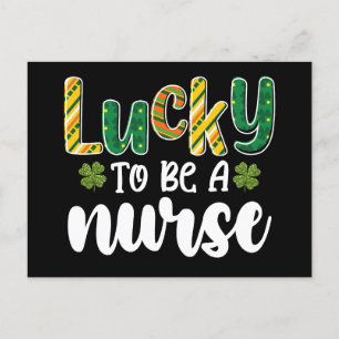 Carte Postale Heureux d'être infirmière St Patrick's Day