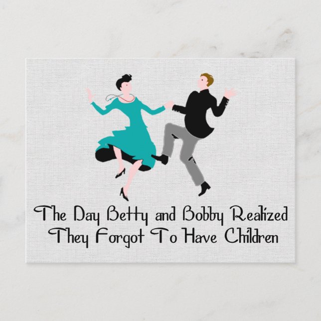 Carte Postale Heureux d'être sans enfants (Devant)