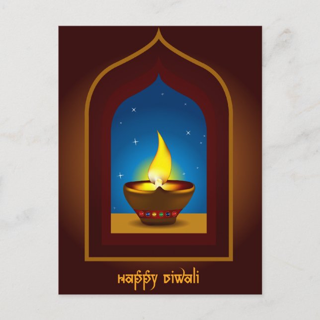 Carte Postale Heureux Diwali (Devant)