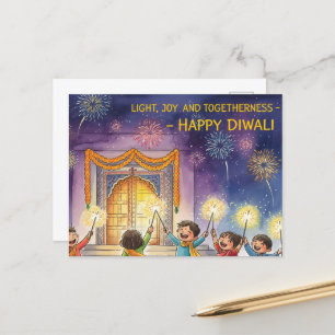 Carte Postale Heureux Diwali