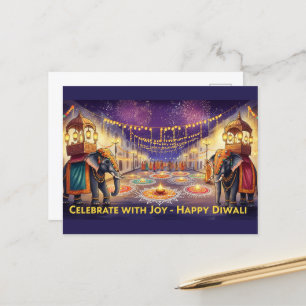 Carte Postale Heureux Diwali