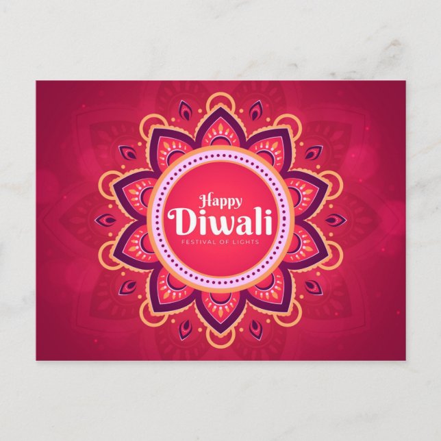 Carte Postale Heureux Diwali (Devant)