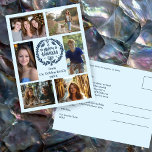 Carte Postale HEUREUX HANOUKKA CUSTOM-Drawn 6 PHOTO Holiday<br><div class="desc">J'espère que vous aimez ce design de vacances. Cliquez sur "personnaliser" pour éditer et ajouter vos propres photos et texte à l'avant et à l'arrière. Consultez ma boutique pour trouver des articles plus assortis comme des autocollants, des tasses, des serviettes, du papier d'emballage ainsi que d'autres motifs de vacances. Merci...</div>