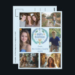 Carte Postale HEUREUX HANOUKKA CUSTOM-Drawn 6 PHOTO Holiday<br><div class="desc">J'espère que vous aimez ce design de vacances. Cliquez sur "personnaliser" pour éditer et ajouter vos propres photos et texte à l'avant et à l'arrière. Consultez ma boutique pour trouver des articles plus assortis comme des autocollants, des tasses, des serviettes, du papier d'emballage ainsi que d'autres motifs de vacances. Merci...</div>