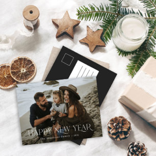 Carte Postale heureux nouvel an 1 photo botanique vacances flora