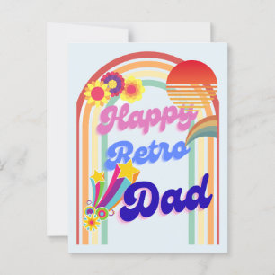 Carte Postale Heureux papa rétro