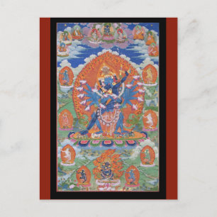 Carte Postale Hevajra Tibétain bouddhiste Deity Art