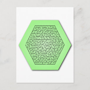 Carte Postale Hexagon Maze