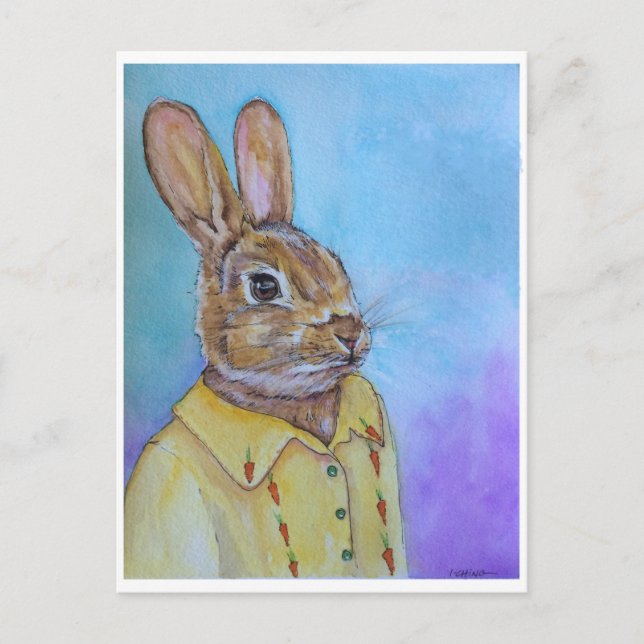CARTE POSTALE HEY BUNNY (Devant)