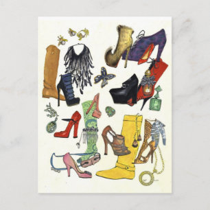 Carte Postale Hey Girls, besoin d'une nouvelle paire ? De belles