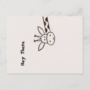 Carte Postale Hey là Giraffe