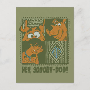 Carte Postale Hey Scooby-Doo Carré tribal Graphic